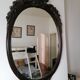 Miroir en bois sculpté