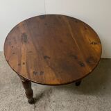 Small table with walnut band