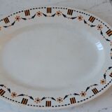 Oval dish Gien twentieth century