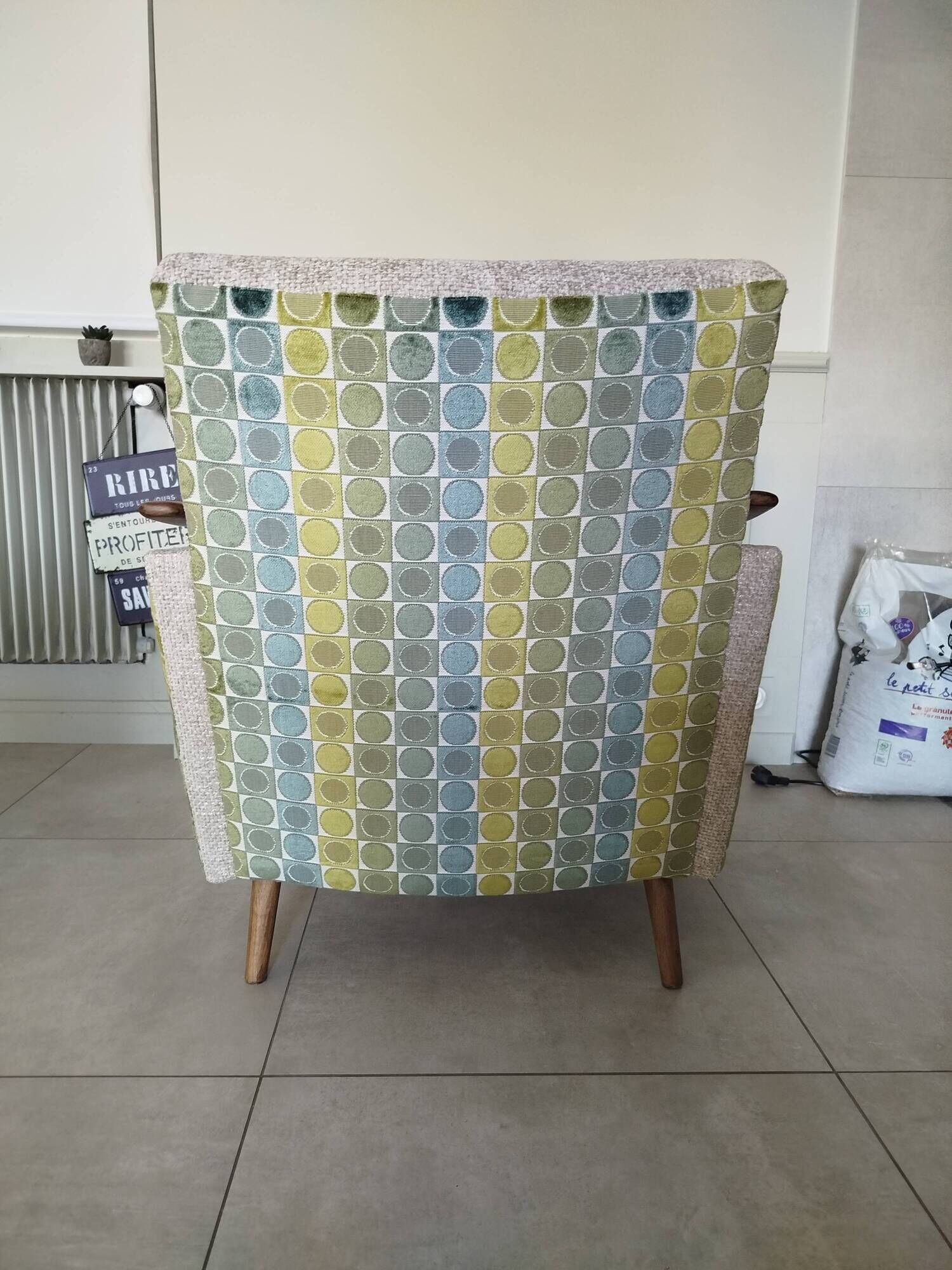 Restored Mid-Century Modern Scandinavian armchair