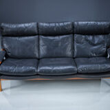 Mid-Century Leather Tessa T21 Living Room Sets 1970s, Set of 3