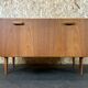 60s 70s teak sideboard Credenza cabinet Danish Modern Design Denmark 70s