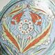 Decorative earthenware plate - hand-painted by İkbal Çini - Kütah