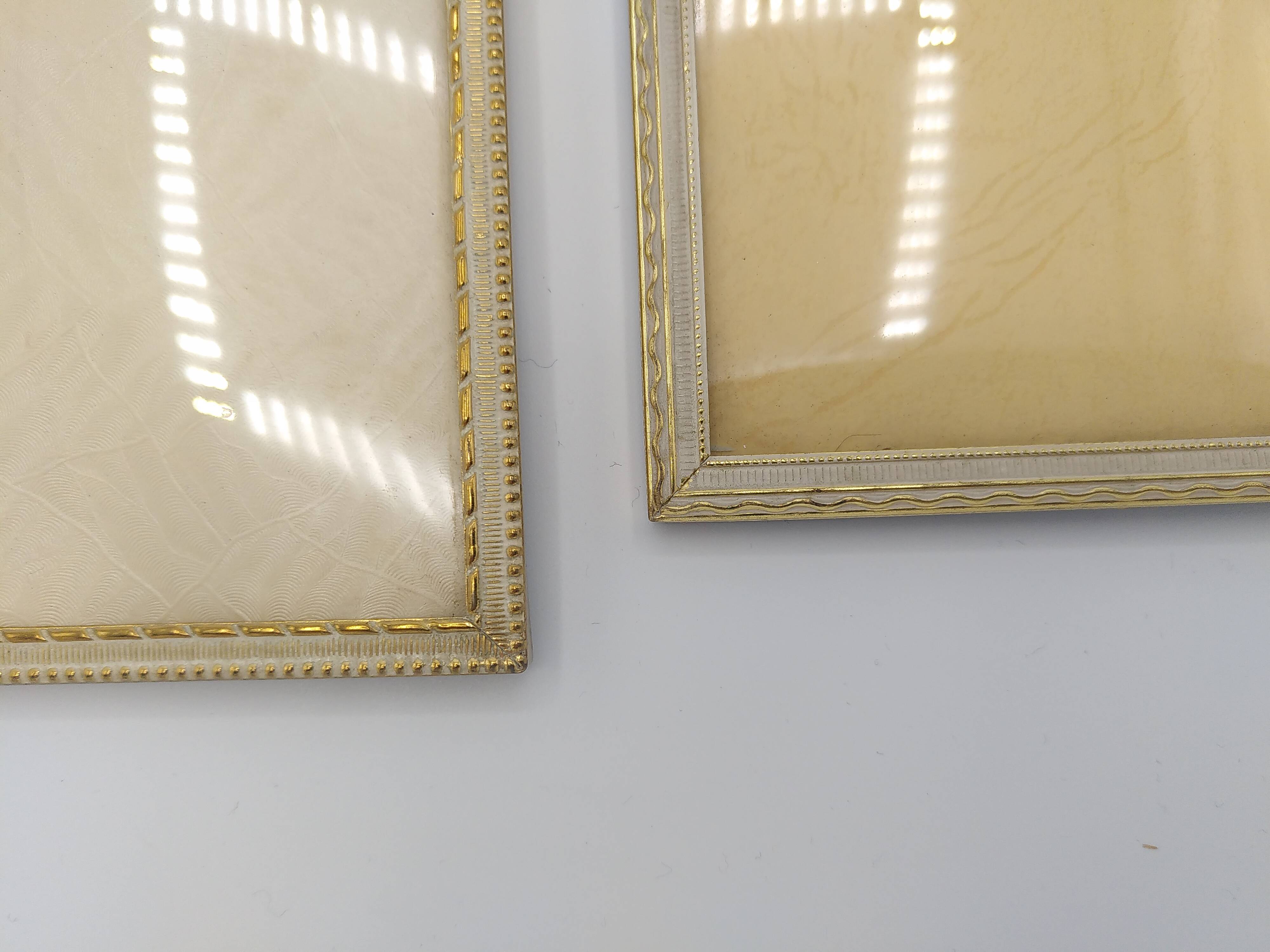 Gilded frames with curved glass, Denmark - 50s