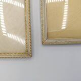 Gilded frames with curved glass, Denmark - 50s