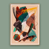 Carnival - colorful abstract art print