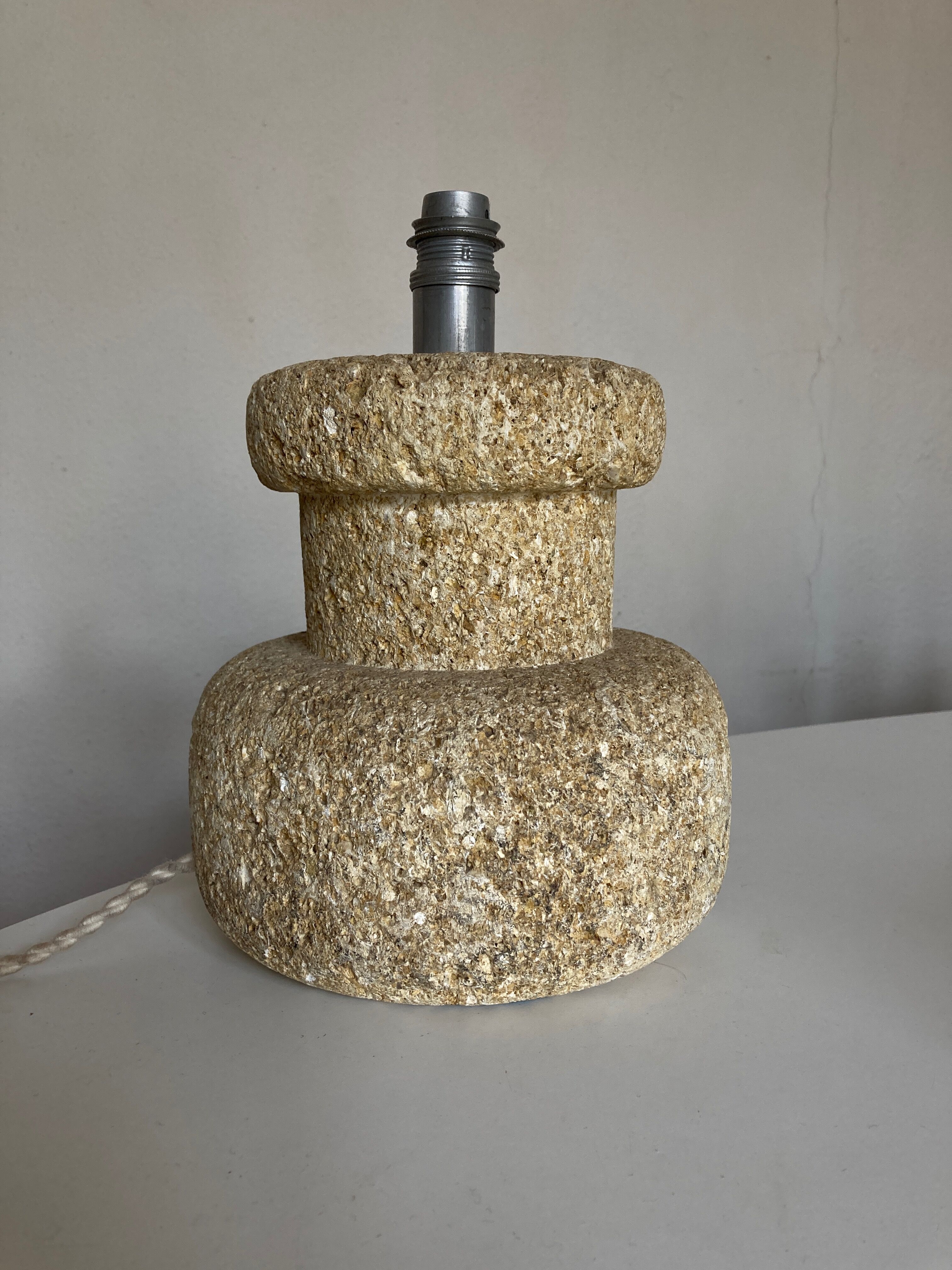 Baluster lamp 1970 in Gard stone