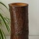 Primitive vintage wooden vase