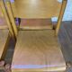 Suite de 6 chaises en bois vintage empilables