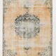 Natural Vintage Rug, Rustic Boho Rug, 157x254 Cm