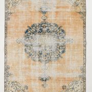 Natural Vintage Rug, Rustic Boho Rug, 157x254 Cm