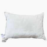 Coussin en velours blanc 35x50 cm