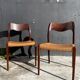 Pair of chairs n°71 by Niel Otto Møller