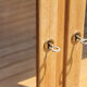 Glass cabinet feet compass