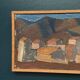 Swedish Oil on Canvas "Urban Landscape" by Johan Lundgren, Framed