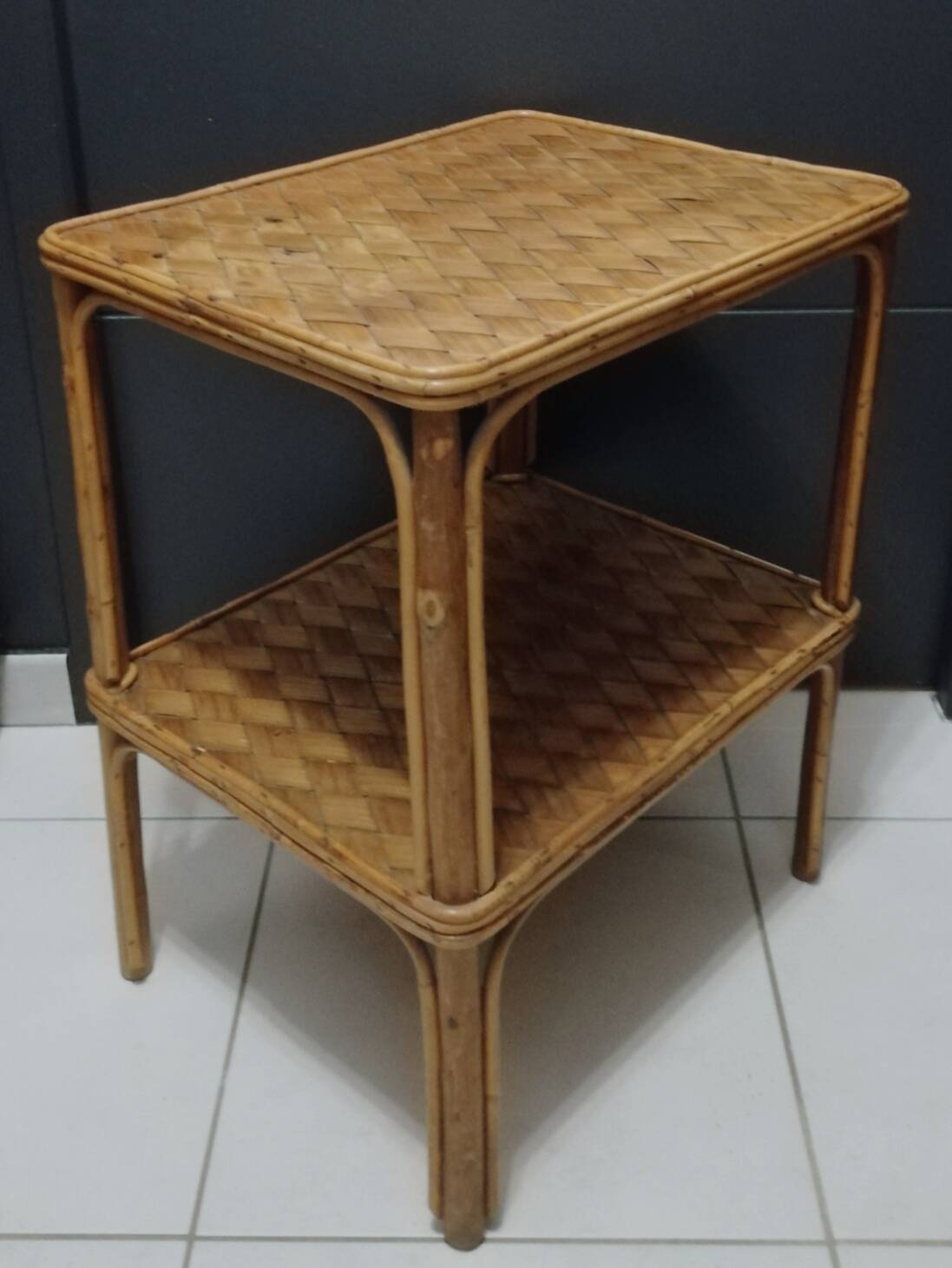Bamboo and wood coffee table