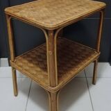 Bamboo and wood coffee table