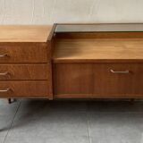 Vintage chest of drawers / sideboard from the 50s in golden oak
