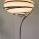 Floor lamp 1990 vintage Italy opaline zebra