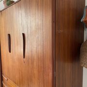 Vintage Scandinavian style teak wardrobe from the 1960s by Tricoire and Vecchione.