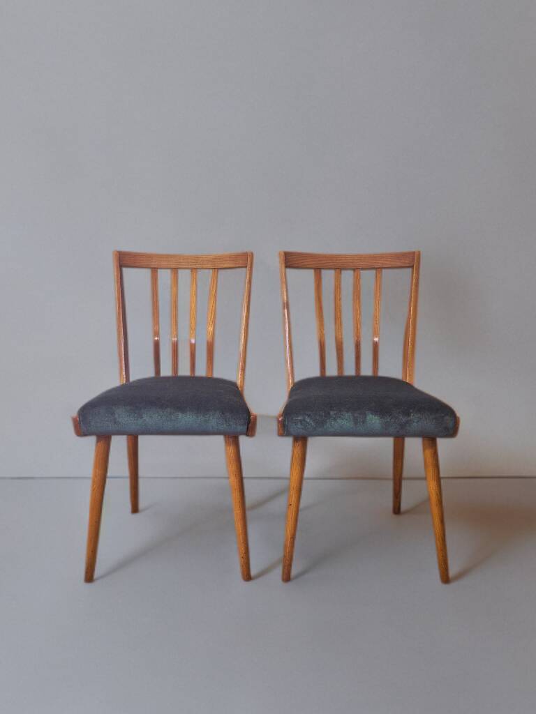 Set 4 chaises Interier Praha,  Vintage tchèque 1960s