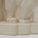 French Art Deco Ceramic Bookends in Elephant Motif, 1930s