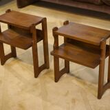 Pair of bedside tables by Guillerme and Chambron for "Votre Maison" 1960s