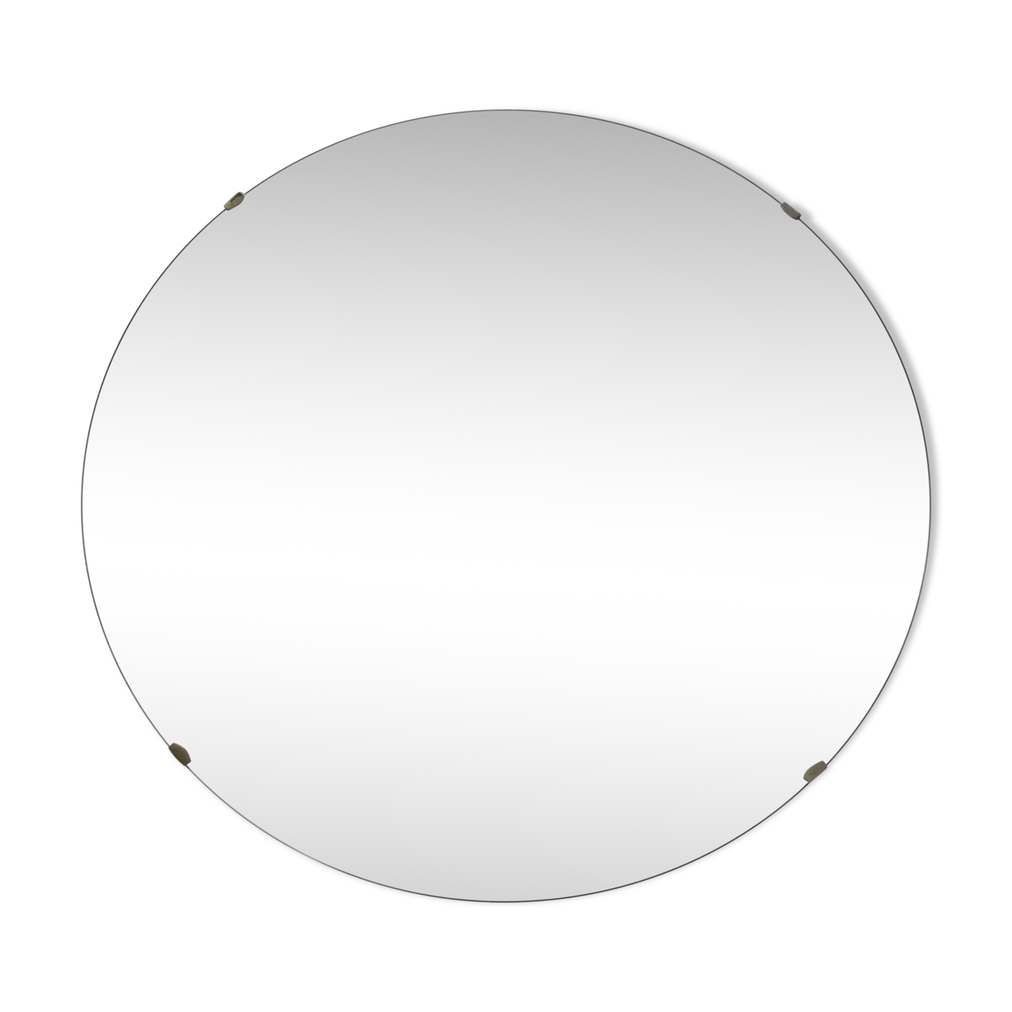 Miroir rond scandinave années 60 70cm