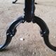 1900 bistro table in carrara marble and cast iron footing