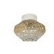 Herda Holland - lampe de plafond - géométrique - verre pressé - années 60