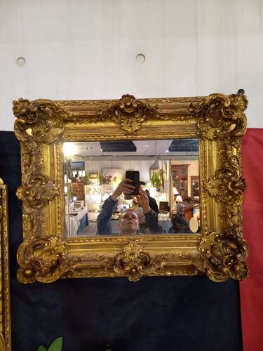 Miroir XIX style Louis XV  71 x 58cm