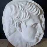 Bas relief plaster medallion