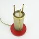 Art deco mushroom lamp made of glass, restored