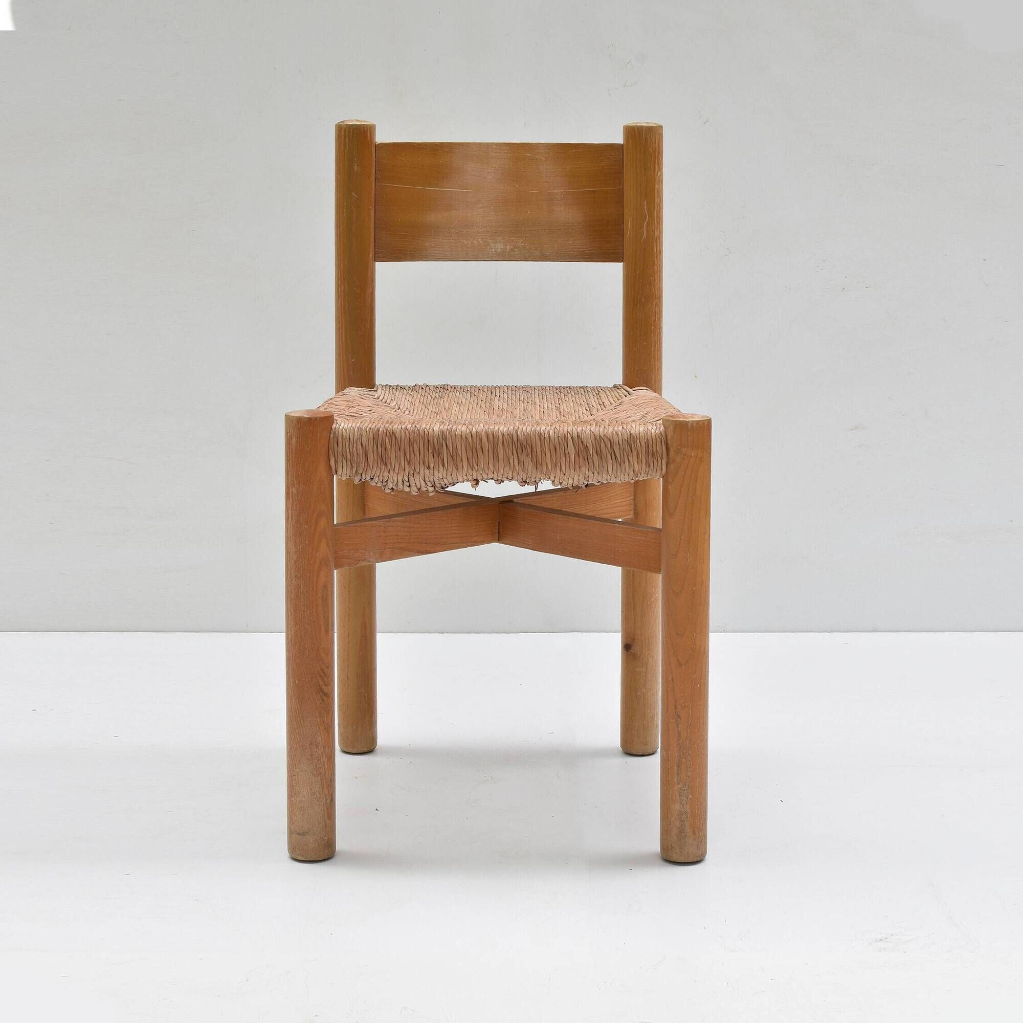 Charlotte Perriand Meribel Chaise edition Sentou 1960s