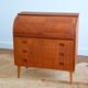 Swedish secretary sliding tray teak 1950s