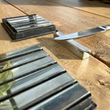 Set of 12 metal knife holders