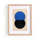 Collage on old paper - LOKI - Blue and black - signed eawy