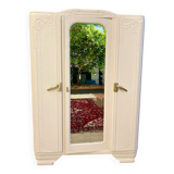 Art Deco wardrobe with mirror