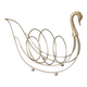 Mid century swan magazine rack by maison jansen