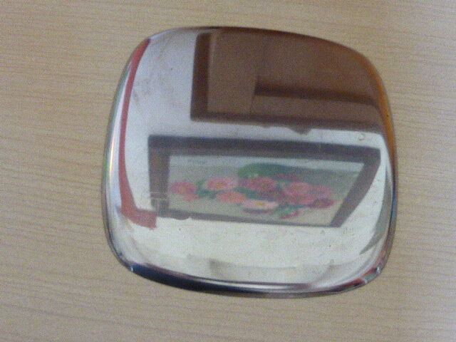 Ashtray, empty metal pocket, collector: CIT Alcatel, vintage 1970