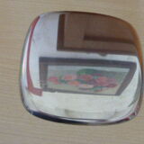 Ashtray, empty metal pocket, collector: CIT Alcatel, vintage 1970