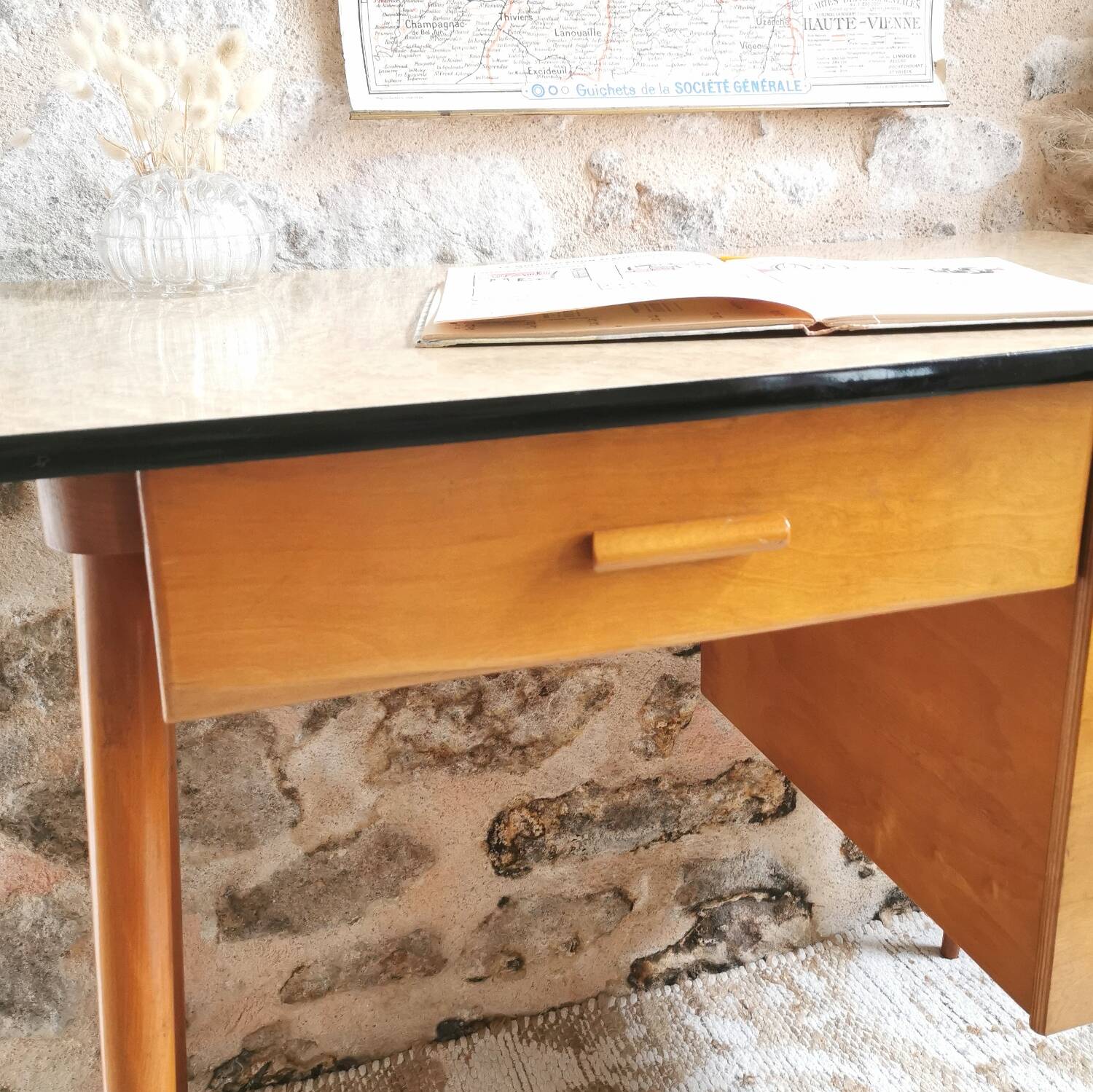 Baumann Vintage Desk and Chair 1960