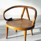 Le Corbusier style curved wood children's armchair, early 20th century