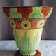 Lampe vasque art-deco en faience