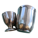Boulenger silver-plated metal cup and egg cup