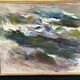 Large Original Swedish Oil on Canvas – “Abstract Composition” by Johny Colebring – 1978 – Signed – Vintage & Framed – 83×73 cm