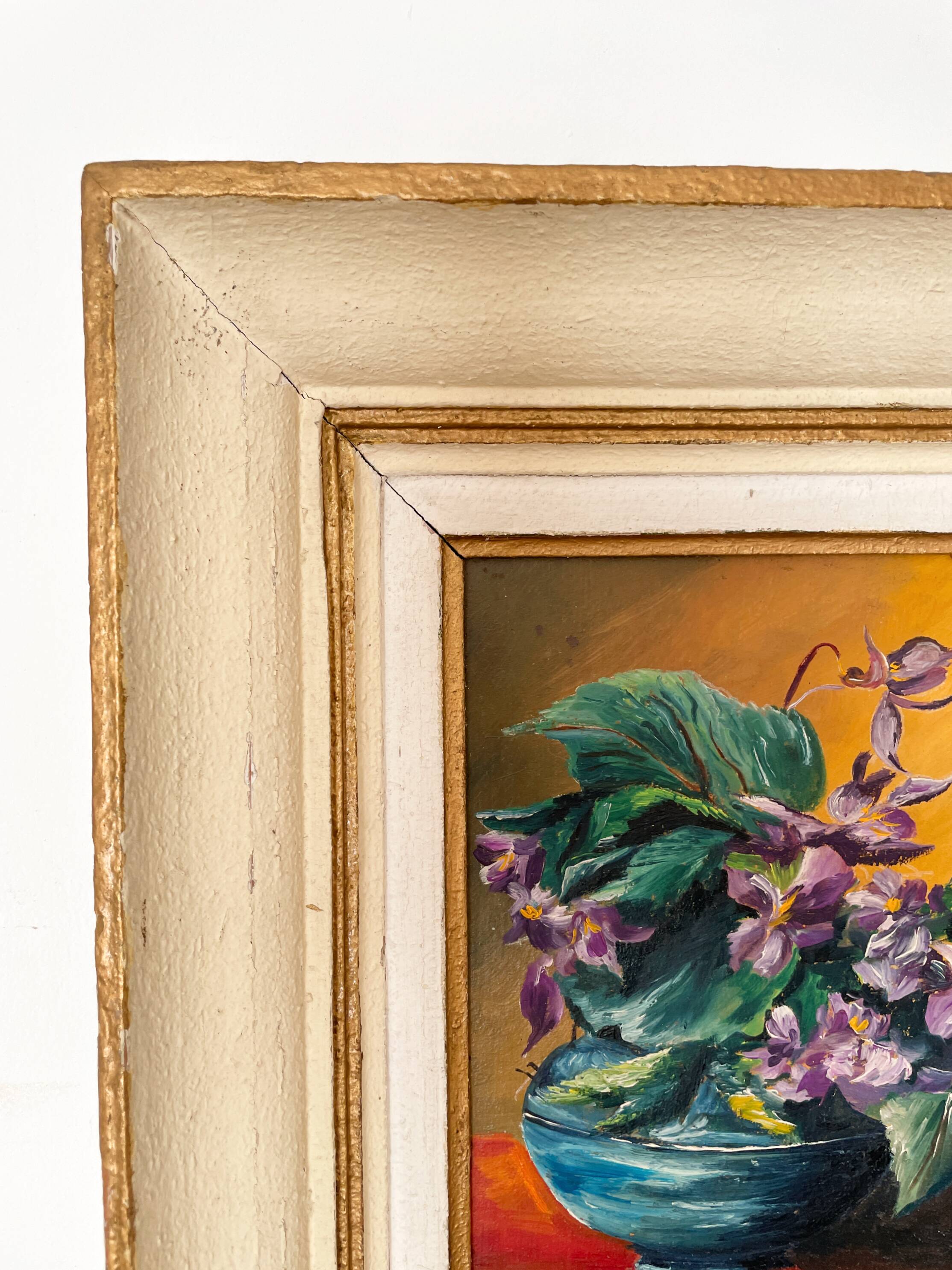 Huile sur toile dans son cadre - 33x39cm