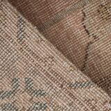 Vintage Turkish Oushak Handwoven Rug 56x396 cm