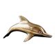 Vintage brass dolphin