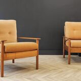 Two mid century armchairs vintage